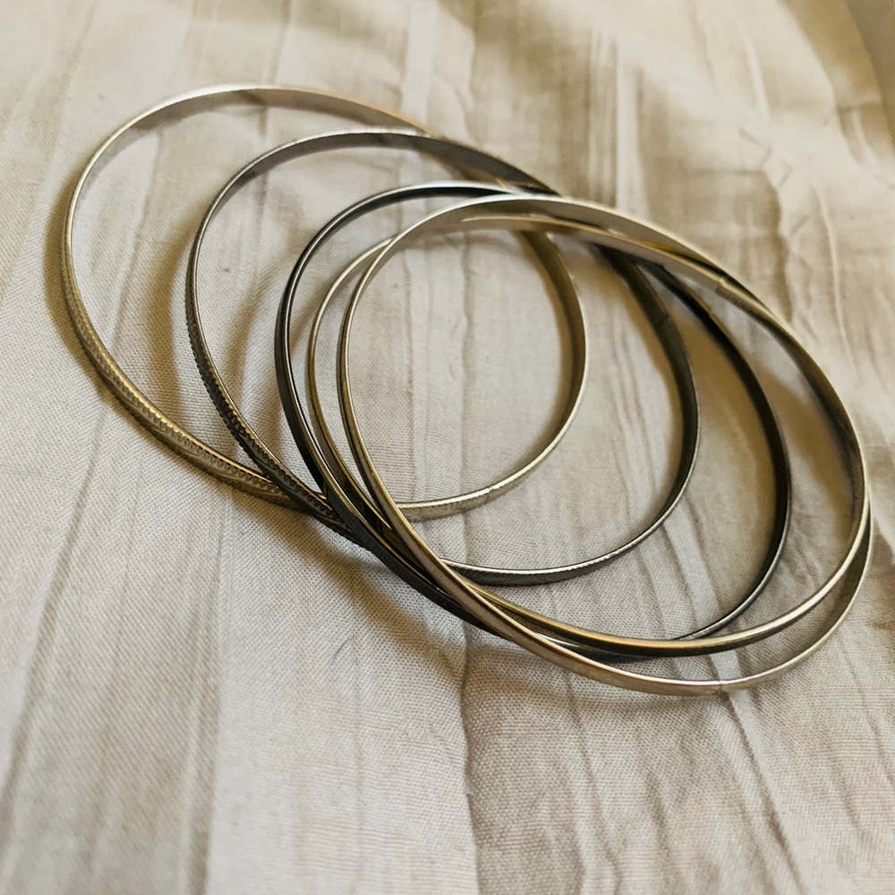 Gunmetal Bangle Set